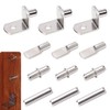 Shelf Pegs-Support Pins Set, 80 Pieces Stainless Steel Metal Bracket