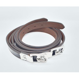 Aces Equine Non Stretch Stirrup Leathers Stitched with Nylon Brown Colour Size 48 inch