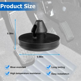 TSUGAMI Car Brake Switch Stopper, 4PCS Rubber Vehicles Clutch Pedal Light Stop Pad, OEM# 90541-06036 Waterproof Automotive Replacement Accessories, Universal for SUV, Truck, RV