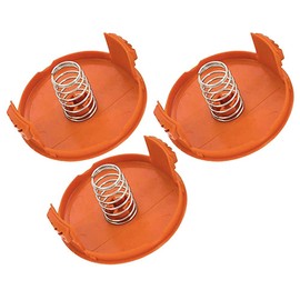 Cilivo RC-100-P Replacement Spool Cover for Black & Decker AF-100 GH900 GD600 GH610 String Trimmer，6-Pack(3 Cap+3 Spring)