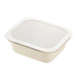 Richell Rectangular Colander & Vat, With Lid