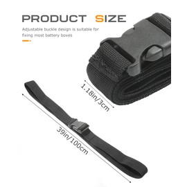 SCUARI 38 Inch Battery Tie Down,Car Accessories Battery Strap,Battery Box Strap,Battery Tie Down Strap,Nylon Battery Straps with Quick Release Buckle,Battery Hold Down Strap for Car Truck Boat