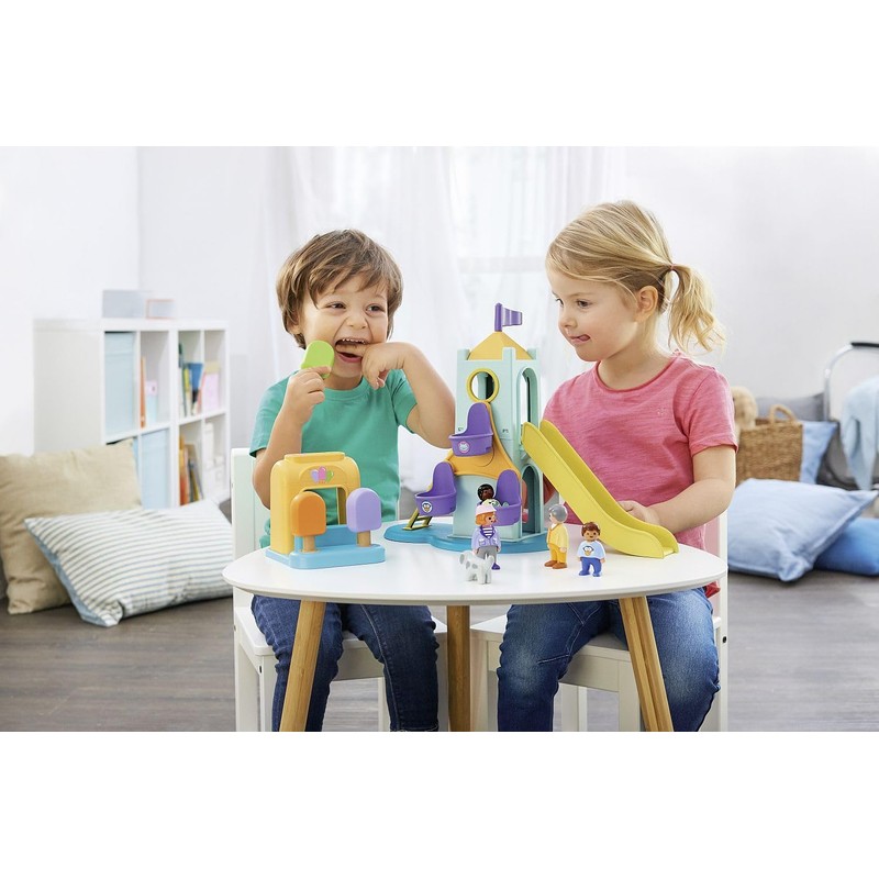 Playmobil 1.2.3: Adventure Tower with Ice Cream Booth