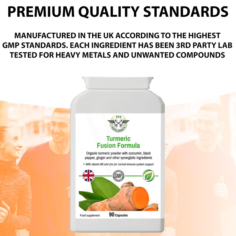 MGN SUPPLEMENTS Turmeric Fusion – 400mg with Black Pepper &