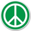 2 x 10cm Peace Vinyl Sticker Symbol Hippy Camper Van