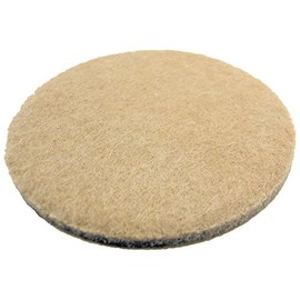 Shepherd Hardware 9928 3-Inch Heavy Duty Self-Adhesive Felt Furniture Pads, 4-Pack, Beige