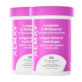 Almay Almohadillas removedoras de maquillaje, de larga duración e impermeables, hipoalergénicas, sin fragancia, probadas por dermatólogos y oftalmólog