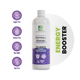 KEMED | Vitaminas y Minerales | Nanotecnología Liposomal | Nano Nutrition by Kemed | 480 ml. | Ingredientes 100% naturales | 1 toma diaria