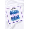 Aqua glass handmade nail tips - ballerina / 아쿠아 글라스