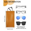 Aiuapaed Soft Glasses Case Pouch Bag - Leather Travel Sunglass