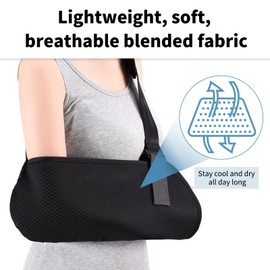 INBOLM Arm Sling for Shoulder Injury,Arm Slings Shoulder Left Right Arm Support Straps for Women Men Lightweight Adjustable Mesh Support Brace for Broken Wrist, Elbow, Arm, Dislocated Shoulder