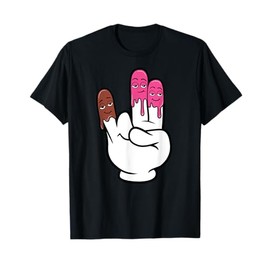 2 Pink Donut Funny Inappropriate Adult Humor Joke Men Women T-Shirt