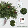 QXXQ 10-Piece Set 24" Artificial Norfolk Pine Branches - Christmas