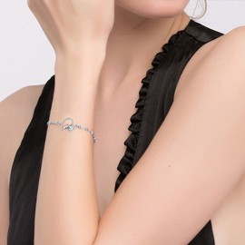 Guinea Pig Bracelets for Women 925 Sterling Silver Guinea Pig Hamster Lover Jewelry Christmas Gifts for Women Mother Mom Mother's Day