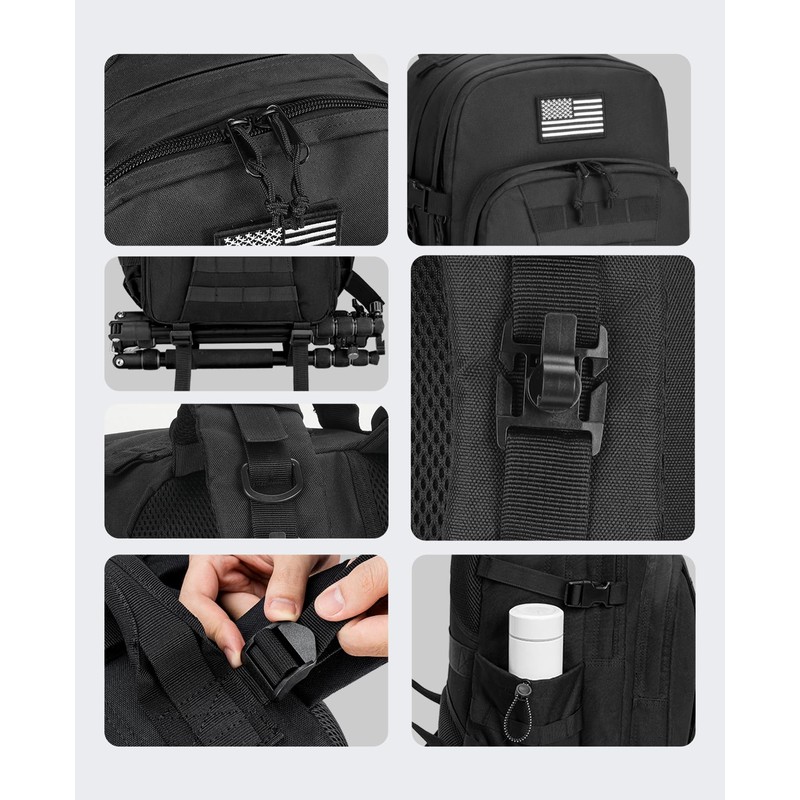 EZshoot 40L Tactical Backpack for Men and Women - Heavy