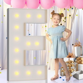 imprsv Light Up Letters, 4FT Marquee Letters for Birthday Wedding Engagement Party Decor, Large Marquee E for Party Decoration Arch Kit Decorations