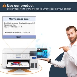 F170 Maintenance Box Compatible Replacement for Epson Surecolor SC-F170 SC-F100 SC-F150, C13S210125/S210125 Maintenance Box for 170 100 150 Dye Sub Printers, F170 Ink Maintenance Box (2 Pack)