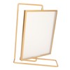 Y5578 Gold Metal Rotating Photo Frame Double Sided Rotating Floating