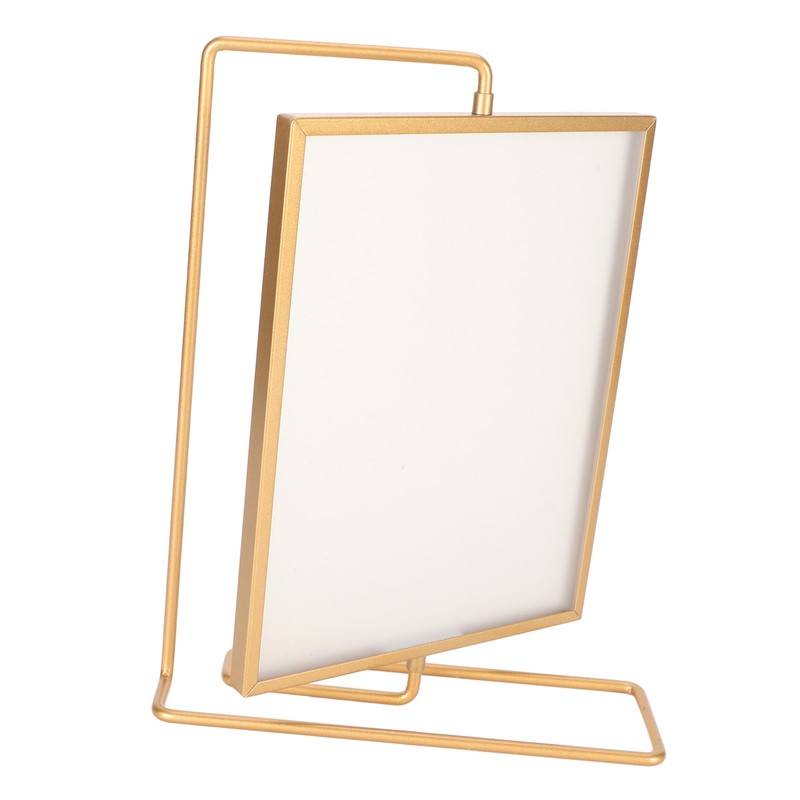 Y5578 Gold Metal Rotating Photo Frame Double Sided Rotating Floating