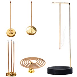 Landrain Incense Stick Holder with 4 Pieces Incense Burner Set, Incense Stick Holder, Incense Stick Holder (Black)