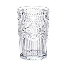 CAZAGA Glass Toothbrush Holders for Bathrooms, 12 oz Clear Tooth Brushing Dispenser, Small Tooth Brush Organizer for Vanity Countertop, Toothpaste Storage Stand, Tumbler Cup for Makeup Brushes