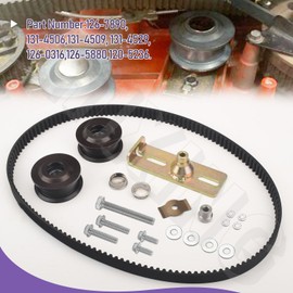 126-7890 Pulleys/Idler Kit & Mower Belt Compatible with to-ro Timemaster Walk Behind Mower 126-7890 126-0316 131-4506 126-5880 131-4509 Fits Model 22207 22210 22215 22225 22235 20975 20977 22205TE