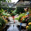 12 Pack Realistic 3D Dragonfly Clips, Fake Dragonflies for Garden