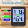 Digital Thermometer Hygrometer, Indoor Wall Thermometer, Indoor Humidity Temperature Monitor