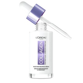 L'Oreal Paris Suero de Colágeno para Relleno de Humedad y Rebotabilidad Facial, Suero Luminoso con Colágeno, Glicerina y Esqualano para una Piel Radiante, Hidratada y Rebotada