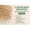 6“ Swabs Cotton Stick Cotton Tipped Applicator Single Tip with