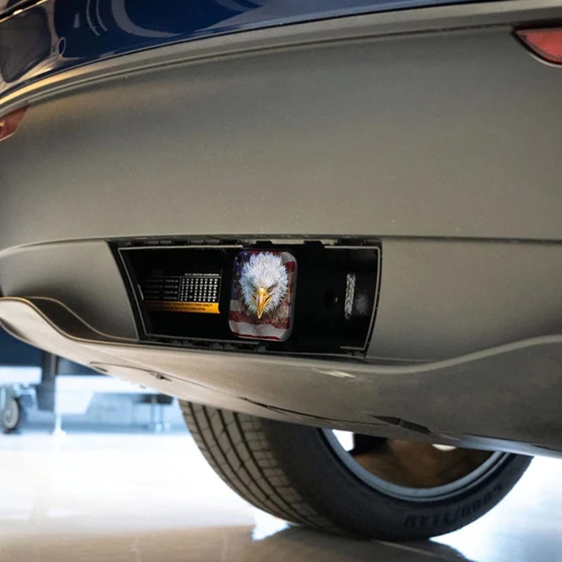 Swono Bald Eagle Rubber Hitch Covers Angry Bald Eagle American