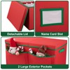 OIAHOMY Large Christmas Ornament storage with Side Open-Stores up to