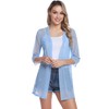 iClosam - Cárdigan para Mujer con Manga 3/4, Manzana Verde