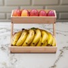 PALM NAKI® Bamboo Fruit Basket 2-Tier - Sturdy & Attractive