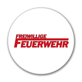 Huuraa Sticker Voluntary Fire Brigade Long F Sticker 10 cm with Motif for Life Saver Gift Idea for Friends and Family