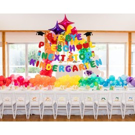 Bye Bye Preschool Next Stop Kindergarten Banner, Preschool Graduation Decorations 2026, PRE K Graduation Party Decorations Banner Class of 2026, BBP Last Day of Preschool Decorations