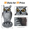 Hutisyoe 3-Pack Realistic Owl Statues for Outdoor Decor – Garden,