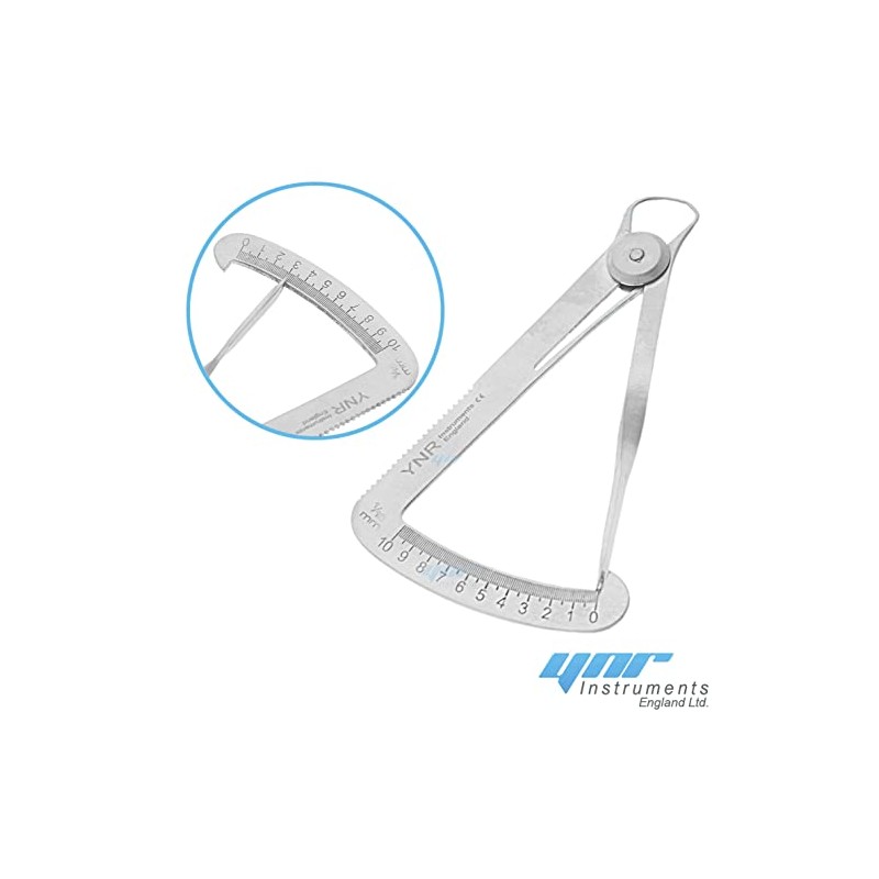 YNR IWANSON Dental Caliper,Calipers Measuring Stainless Steel Wax Calipers Crown