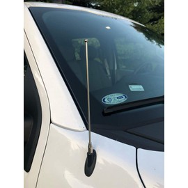 7 Black External Antenna Mast for Ford F 150 2009-2021 - Automotive Antenna Replacement for Cars, Trucks & SUV - FM AM Radio Compatible - Car & Truck Exterior Accessories for Men & Women