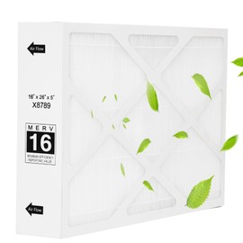 X8789 Merv 16 Filter 16x26x5 X8789 Filter Furnace Filter 16x26x5 X8789 Fit for PCO16-28 PureAir Filter 1 Pack