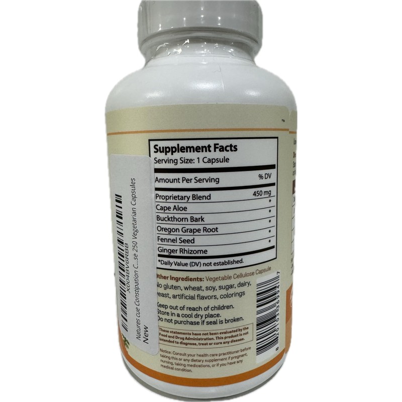 Natures's cue Kosher Occasional Constipation Care Regular Essential Colon Cleanser