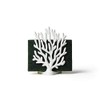 Qualy QL10335-WH Coral Shaped Sponge Holder - White - 8.25