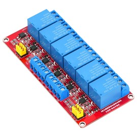 WWZMDiB Relay Module High and Low Level Trigger Optocoupler Isolation Compatible with for Arduino Raspberry Pi ESP32 STM (1, 6 Channel, 24 V)