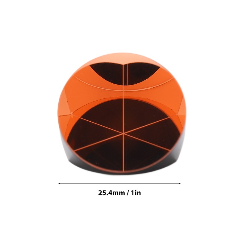 Corner Prism Cube Copper Coated Plated Trihedral Retroreflector Optical Glass