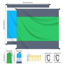 BREENHILL Beach Blanket Water Resistant Sandproof 2 Pack 83x79in Outdoor Blanket Lightweight Windproof Thin Soft Beach Mat for Travel Camping Picnic Beach