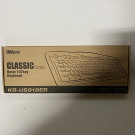 iMicro NEW iMicro KB-US919EB USB Wired Basic 107 Key Keyboard (B)