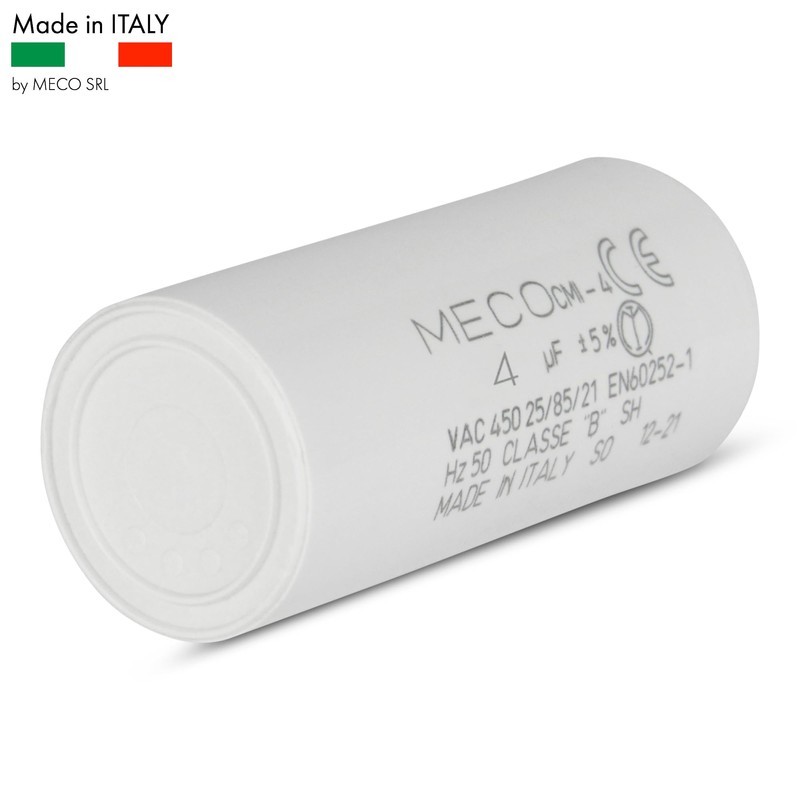 Capacitor 4 µF Especially for Somfy Roller Shutters with Small
