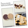 BESPORTBLE 1 Set Wooden Board Game Accessories Set Checkers Chess