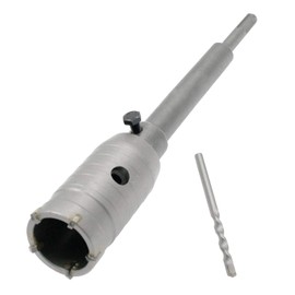 Hordion 1-9/16" (40mm) Concrete Hole Saw SDS Plus Shank Hole Saw Cutter with 202mm Connecting Rod Drill for Cement Brick Wall