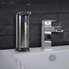 axentia Sensor Soap Dispenser, Plastic, Stainless Steel, Chrome-Plated, Silver, Approx.